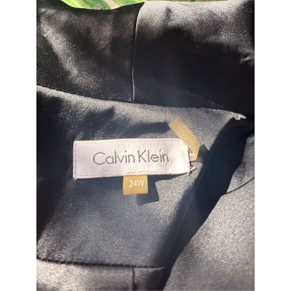 Calvin Klein Black Sequin Blazer Women’s Plus Size 24W Jacket - Picture 2 of 14